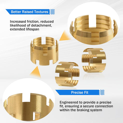 Brass DOT Air Brake Hose End Fitting Sleeve Tube, Sleeve Tube for Hose End Connector, 3/8” Air Brake Hose End Fitting Repair Tube (Pack of 10)...