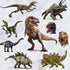 Kiddle 3D Watercolour Dinosaur Kids Wall Stickers, Peel and Stick Removable Wall Decals for Kids Nursery Bedroom Living Room...