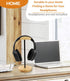 Headphone Stand Nature Wood & Aluminum Headset Hanger Mount Hook Gaming Holder Desktop Earphone Artful Functional Craftmanship Stand for All Heads...