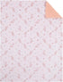 Disney Minnie Mouse White, Light Blue, and Peach Super Soft Sherpa Baby Blanket with Daisy Duck...