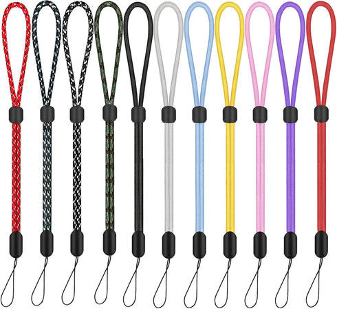 Hand Wrist Strap Lanyard, 6 Pack 8inch Adjustable Nylon Wristlet Straps Keychain String for Cell Phone Case Holder, AirPods Pro 2 2022, Camera, Ke...