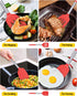 Pack of 2 Silicone Solid Turner, Non Stick Slotted Kitchen Spatulas, High Heat Resistant BPA Free Cooking Utensils, Ideal Cookware for Fish, Eggs,...