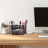 Desk Organizers and Accessories with Pencil Pen Holder Supply 8 Compartments and 1 Pullout Drawer for Home, School, and Office. (Black)...