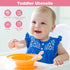 Silicone Baby Spoons Self Feeding 6+ Months, 3PCS Toddler Forks and Spoons Utensils Baby Led Weaning Teething Spoon Infant Spoons First Stage Newb...