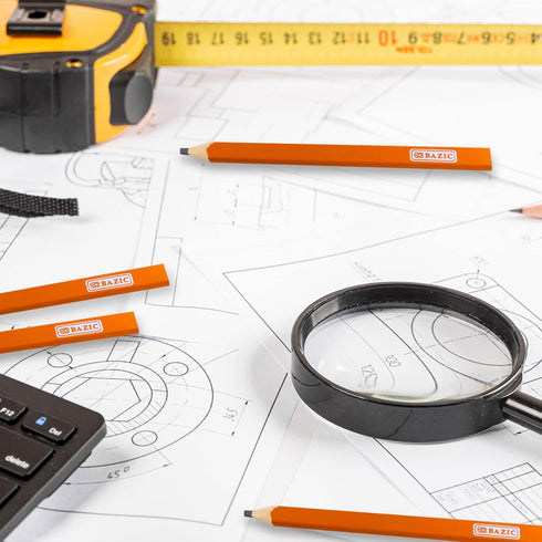 BAZIC Carpenter's Pencil, 5-Count...