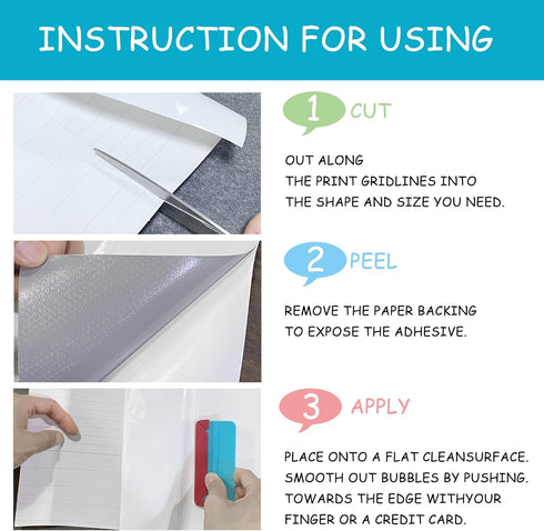 T&W SAME FILM Whiteboard Sticker for Wall-White Board Dry Erase-Whiteboard Stick On Wall, Dry Erase Paper with 1 Marker, Dry Erase Board for Schoo...