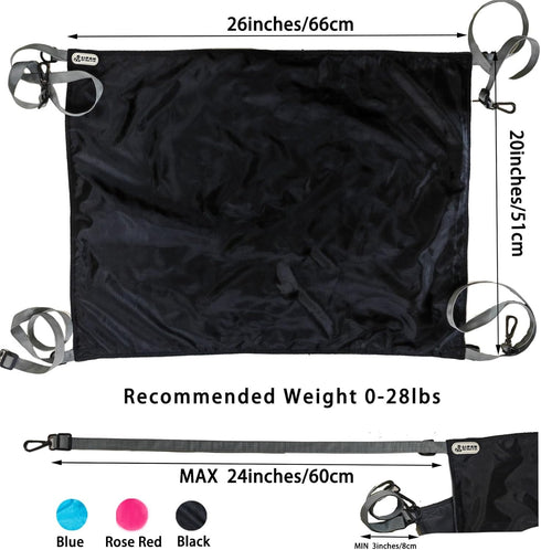 Extra Large Cat Hammock Hanging for Cage,Hanging Cat Bed,Washable Soft Outdoor Cat Mat,Waterproof Cooling Kittens Pad for Cats 26 x 20 inches (XX-...