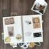 Vintage Scrapbooking Material Paper Sticker Set Universe Constellation Planet Moon Earth Map Art Project DIY Supplies for Scrapbook Journal Planne...
