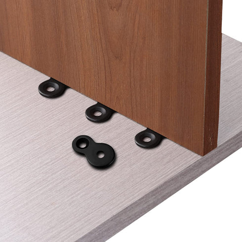 Figure 8 Fastener, Heavy Duty Table Top Fasteners, Desktop Clips Tabletop Connector Bracket (Black) (20) (40)...