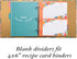 Jot & Mark Blank Recipe Binder Dividers with Tabs | Six Customizable Organizer Dividers for 8.5"x9.5" 3-Ring Binders (Rainbow)...
