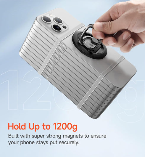 SURITCH for MagSafe Phone Grip, Magnetic Phone Ring Holder for MagSafe, Magnetic Phone Grip Stand Finger Loop Ring Kickstand for iPhone 15 Pro Max...