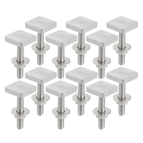 Car Roof Rack T Shaped Slot Bolt M6 W/Nuts Washer T Shaped Track Bolts Roof Rack Cargo Carrier Bolt Accessories Stainless Steel (Pack of 12)...