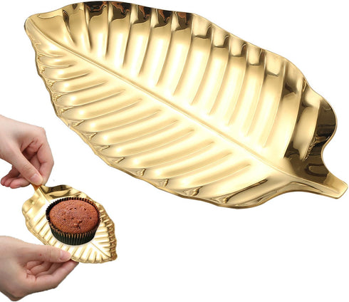 Gold Spoon Rest for Kitchen Counter, Stainless Steel Leaf Spoon Holder, Spoon Rest for Stove Top,Coffee Spoon Rest Utensil Rest Dessert Jewelry St...