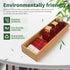 Bamboo Drawer Organizer - Kitchen Drawer Utensil Organizer Office Supplies Desk Organizer Makeup Silverware Tray Flatware Organization 12"*4"*2"...