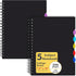 EOOUT 2 Pack Multi Subject Notebook, Spiral Notebook College Ruled with Tabs, 7.5”×10”, Lined Journals with Dividers, 290 Pages, for Gifts, School...