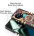 nancheng for Oneplus 11 Square Case (6.7-inch) with Ring Stand Cute Girls Women Retro Mandala Flower Pattern Metal Reinforced Corners Shockproof P...