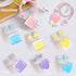 Cute Cable Protector for iPhone Charger Adapter with Gradient 3D Love Heart Design for Women Girls,Transparent Data Line USB Cover Wire Cord Saver...