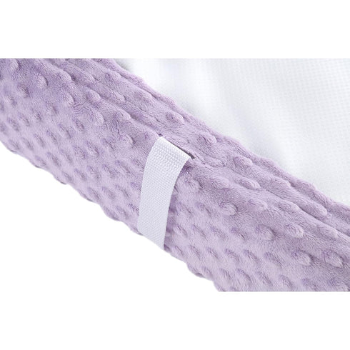 Solid Changing Table Pad Cover Cradle Sheet, Fits 32"/34''x16" Contoured Diaper Changing Pad, Ultra Soft Cozy Minky Dots Plush Changing Table Cove...
