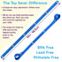 Toy Saver Strap Holder Leash Secure Accessories Gray Chev/Navy/Lt Blue/Gray - 4pc...