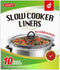 Slow Cooker Liners Disposable Cooking Bags Large Size Pot Liners Fit 4QT to 8.5QT Suitable for Oval & Round Pot (10 BAGS)...