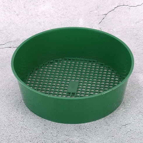 4pcs Mesh Garden Sieve, Round Sifting Plastic Mesh Filter Soil Sieves, Gardening Tool for Garden Yard, for Compost Soil Stone Mesh Gardening Tool...