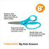 Fiskars 6" Big Kids Scissors, For Ages 8+, For School or Crafting, Turquoise...