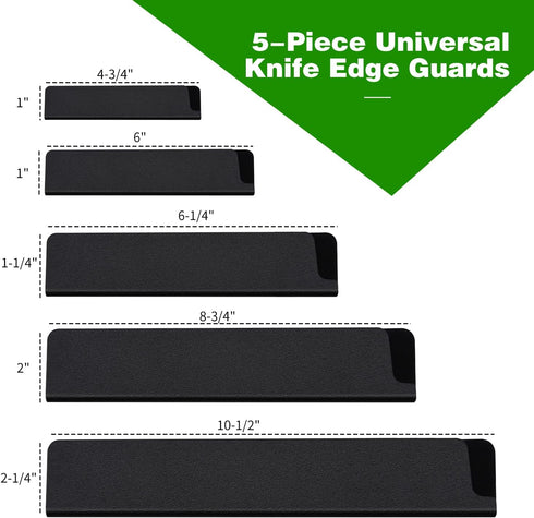 5/10/20pcs Universal Knife Edge Guards Set, Non-BPA Knife Sheath, Waterproof Abrasion Resistant Felt Lined Knife Cover Sleeves Knife Protectors, G...