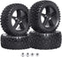 HobbyPark 12mm Hex RC Buggy Tires and Wheels Front & Rear for 1/12 1/10 Scale Models Car fit 2S 3S, Set of 4...