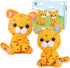Crochet Kit for Beginners, Beginner Crochet Kit for Adults with Step-by-Step Video Tutorials, DIY Crochet Animal Kits Kids Knitting Supplies, 2 Pa...