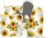 Sunflower Oven Mitts and Pot Holders Silicone Sunflowers Kitchen Gloves Yellow Sunflower Potholders Heat Resistant 4Pcs Oven Gloves Hot Pads for C...
