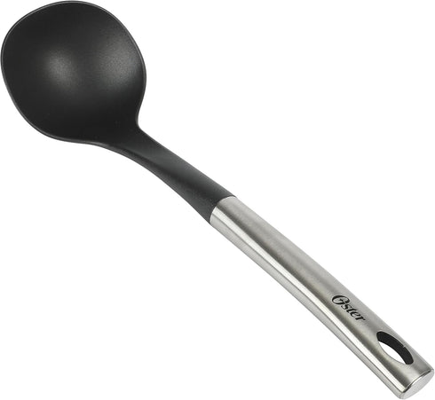 Oster Baldwyn 12" Nylon Ladle - Black w/Stainless Steel Handle...