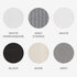 Zenna Home Ultimate Striped Waterproof Fabric Shower Curtain or Liner, 70" x 72" Grey (MSC19089)...