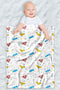 LOGOVISION Justice League Lightweight Baby Blanket, 30"X40", Symbols Pattern Unisex for Infants Girls & Boys...
