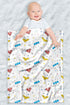 LOGOVISION Justice League Lightweight Baby Blanket, 30"X40", Symbols Pattern Unisex for Infants Girls & Boys...