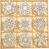 45 Pack Wooden Snow Flakes 3.5 Inch Unfinished Wood Snow Shaped Cutouts for DIY Christmas Crafts, with Sorting tray(5 Pieces each, 9 designs)...