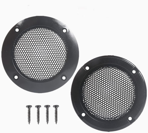 2pcs Speaker Grills Cover Metal Speaker Grill Mesh Round Woofer Guard Protector Cover Circle Speaker Grill Mesh Decorative with Screws......