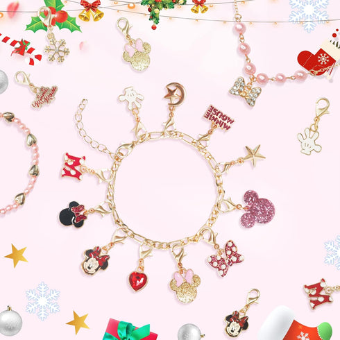 Christmas Advent Calendar 2024 for Girls 24 Days Countdown Calendar with DIY Charm Bracelet&Necklace, Rings Xmas Holiday Gift for Daughter, Niece...