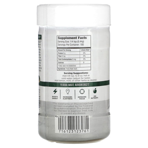 Wisdom of the Ancients Instant Yerba Mate Tea, Unsweetened, 2.82 Ounce...