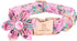 Lionheart Glory Dog Collar, Pink Dog Collar with Flower, Cute Floral Pattern Pet Collar Adjustable Dog Collar for X-Large Dogs...