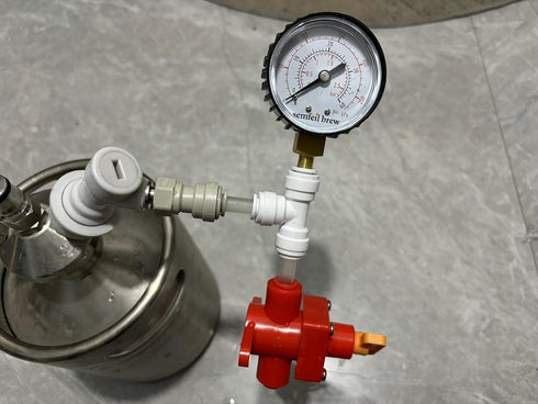 BlowTie Diaphragm Ball Lock Keg Beer Spunding Valve For Brewing Complete Kit for Home Brewing Beer Spunding Valve Corny keg Ferment CO2 Constant p...