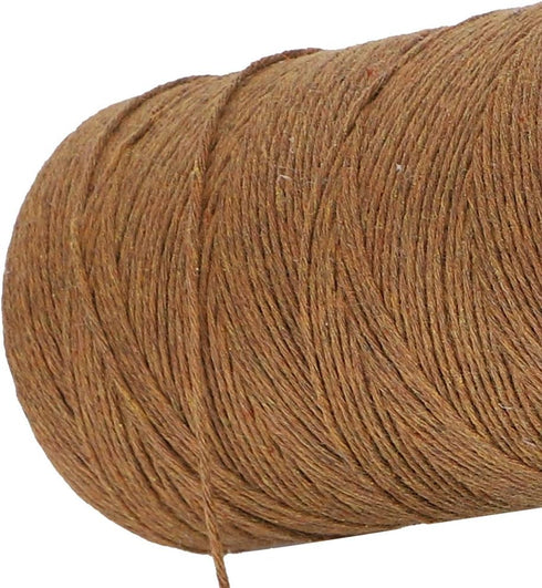 Pure Cotton Yarn, 2 Rolls 8/4 Warp Thread Knit Yarn 250m Tensile Resistant Weaving Loom Cotton Thread for Knit Carpets, Ribbons, Carpets, Blankets...