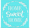 Silkscreen Stencil for Painting on Wood - 10x10 Inch Home Sweet Home Adhesive Mesh Transfer Stencils Template - Reusable Paint Stencil for Signs, ...