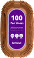 DecoPac 2lb Loaf Pan Liners, 100 Pack, Non-Stick Siliconized Greaseproof Paper, Baking Liner for Baking Bread, Cakes, Banana Bread, Parchment Pape...