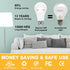 A19 Rechargeable Light Bulbs Emergency Light Bulb for Power Outages, Led Bulb 60 Watt Equiv., Self-charging Light Bulb 1200mAh Battery Backup Ligh...