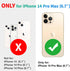 SPORTLINK for iPhone 14 Pro Max Waterproof Case - Built-in Shockproof Dustproof Screen Protector - IP68 Underwater/Military Dropproof/Full Body Pr...