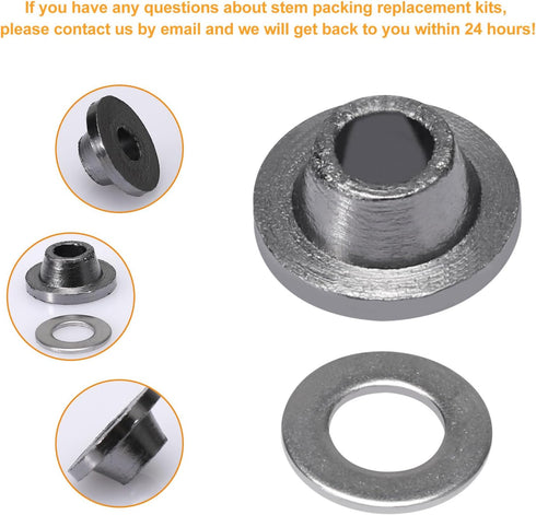 C-134KT-803 Stem Packing Kit Replace for Prier C-134/135/144/154, Fits for wall hydrant and Fits for Prier model C108 hot and cold-2 set...