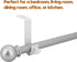 4 Pack Ceiling Curtain Rod Bracket Heavy Duty Single Curtain Rod Holders for 1 Inch Drapery Holder for Living Room Bedroom White...