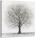 Yelash Abstract Black and White Tree Picture Decor Canvas Wall Art Life Painting with Gold Landscape for Home Bedroom Decoration 12x12...