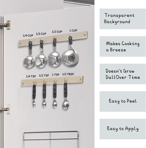 Kitchen Conversion Chart Wall Decor, Metric Measurement Conversion for Cooking, Baking, Fridge Decor, Gallon Quart Pint Cup Ounce Tbsp Tsp Convers...