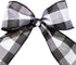Morex Ribbon 7398.60/50-613 Cambridge 2.5" X 50 YD Wired Ribbon, Black and White, Buffalo Check Plaid Ribbon for Gift Wrapping, Christmas Decorati...